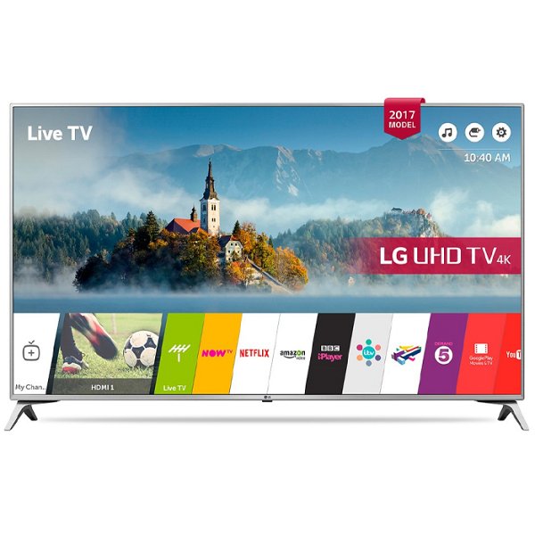 LG 55UJ651V-ZA 55" Smart TV Nero Argento