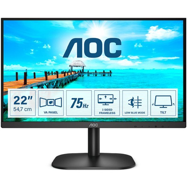 AOC 22B2WG5 22" Nero