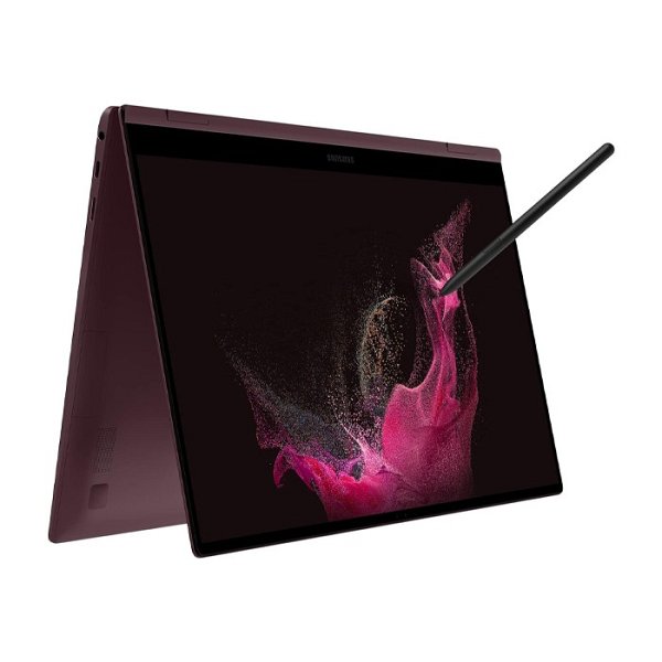 Samsung Galaxy Book2 Pro 360 Intel Core i7-1260P 15.6" - Borgogna - 16 GB - 512 GB - Windows 10 Professional - Buono
