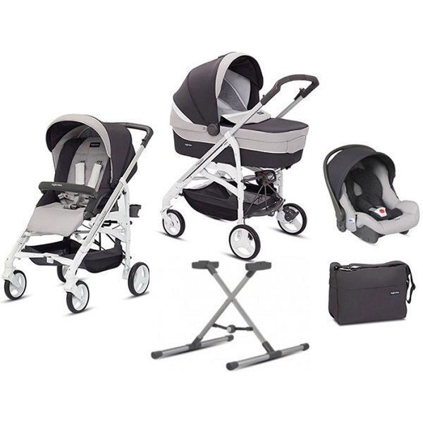 Trio Inglesina System Quattro - Argento/Blu - Ottimo