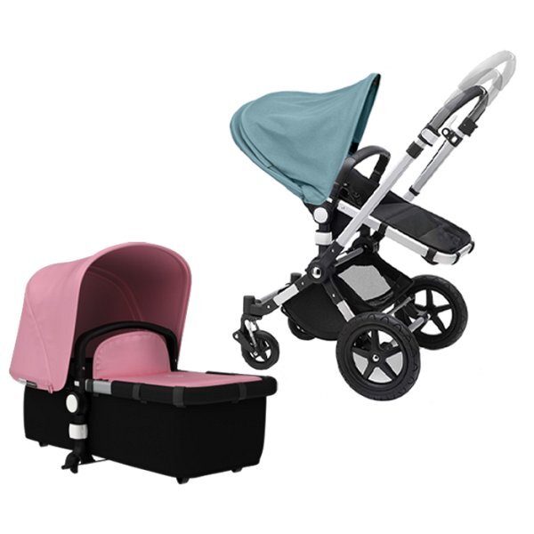 Duo Bugaboo Cameleon 3 Plus - Verde/Rosa - Ottimo