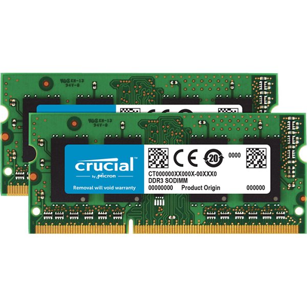 Crucial Kit 16GB (2 x 8GB) DDR3L-1600 SODIMM