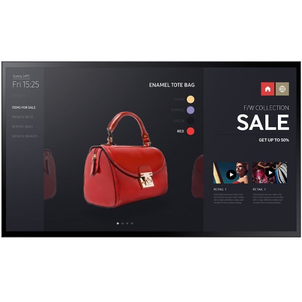 Samsung PM55F-BC 55" Signage Touchscreen Nero - Ottimo