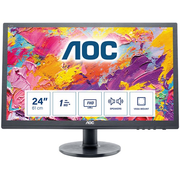 AOC E2460SH 24" Nero - Ottimo
